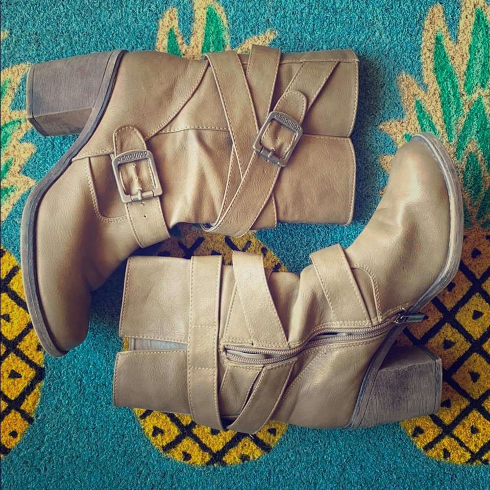 Brown Buckled Boot